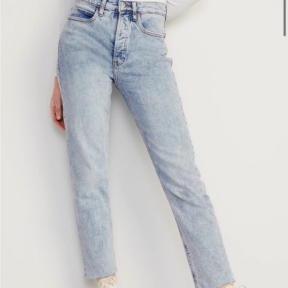 Sky Hi Straight Light Wash Jeans - Picture 1 of 3